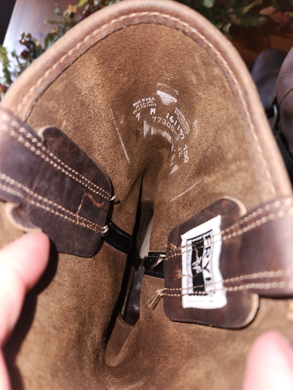 Frye Brown Leather Harness Boots - Picture 6 of 8